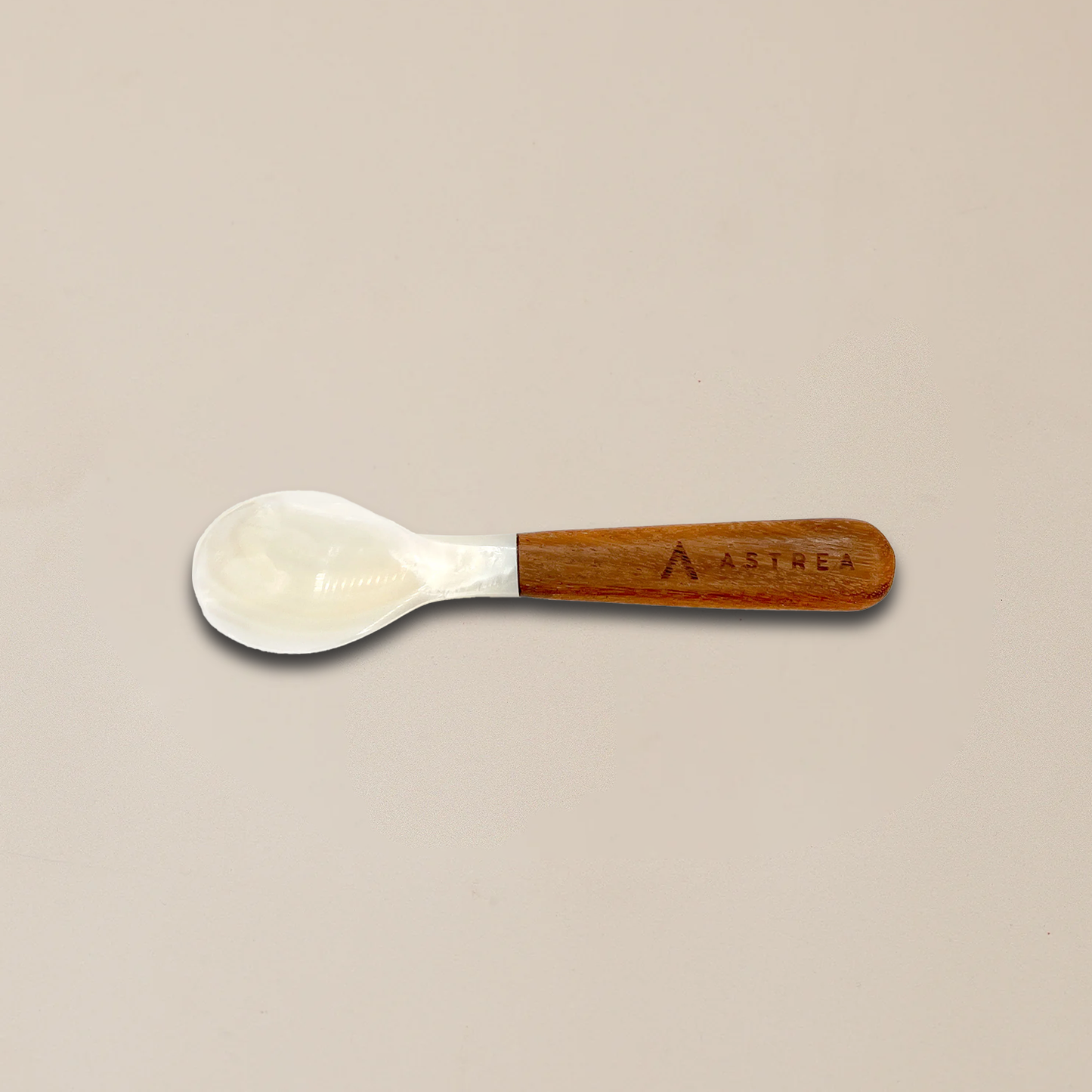 Astrea Mother of Pearl Spoon w/ Wooden Handle