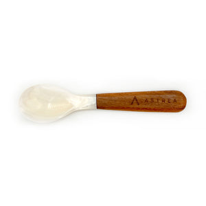 Astrea Mother of Pearl Spoon w/ Wooden Handle