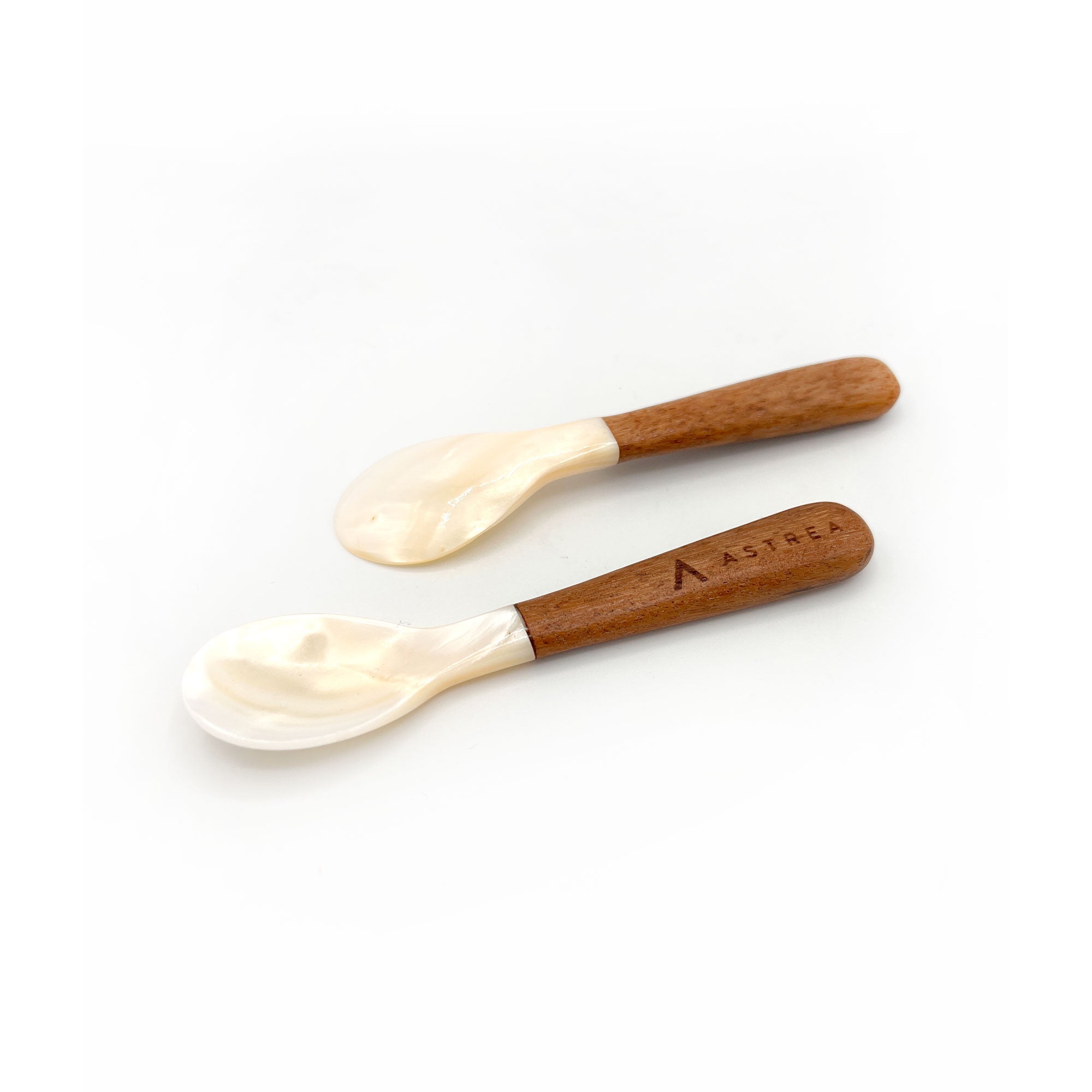 Astrea Mother of Pearl Spoon w/ Wooden Handle